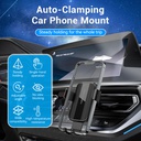 Vention Supporto per Auto con chiusura automatica black KCTB0