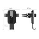Vention Supporto per Auto con chiusura automatica black KCTB0