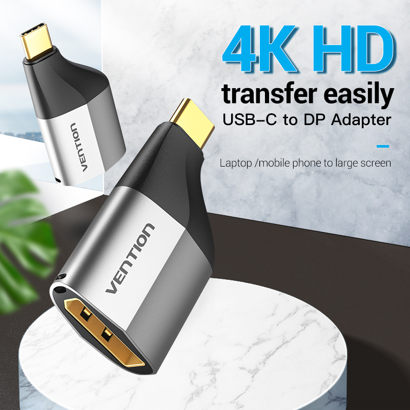 Vention Adattatore Type-C to DisplayPort metal gray TCCH0