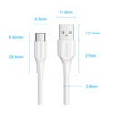 Vention Cavo Dati USB to Type-C 3A 1mt white CTHWF