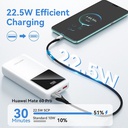 Vention Power Bank 20000mAh 22.5W con Display LED Black FHLB0