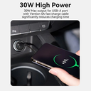 Vention Caricabatterie per Auto 30W 2 porte (USB+USB-C) Mini alluminium gray FFFH0
