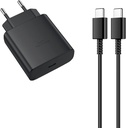 Samsung Caricabatterie USB-C 45W + Cavo Dati Type-C black EP-T4511XBEGEU