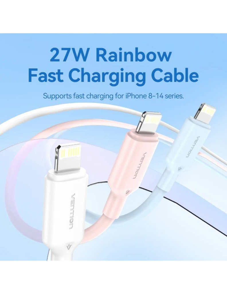 Vention Cavo Dati Type-C To Lightning 27W 2m White LAKWH