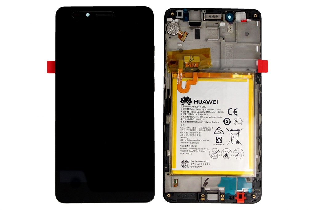 Display Lcd Huawei Honor 5X KIW-L21 grey con batteria 02350PVL