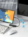 Vention Hub Type-C 5 in 1 con 4 Porte USB 3.0, 1 Micro-USB Black TGKBB