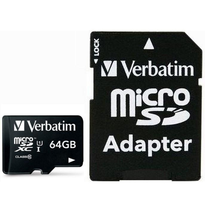MicroSd 64Gb Verbatim classe 10 SDHC 44084