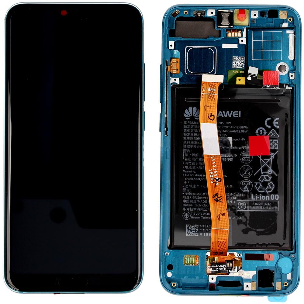 Display Lcd Honor 10 green con batteria 02351YDB