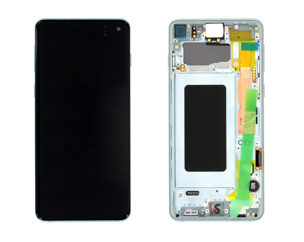 Display Lcd Samsung S10 SM-G973F green GH82-18850E GH82-18835E