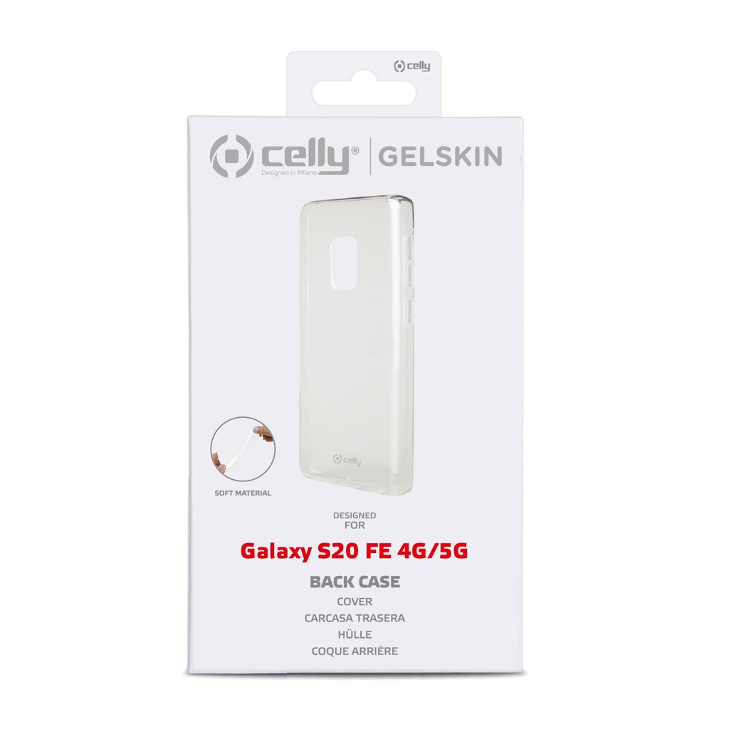 Custodia Celly Samsung S20 FE cover tpu trasparente GELSKIN932