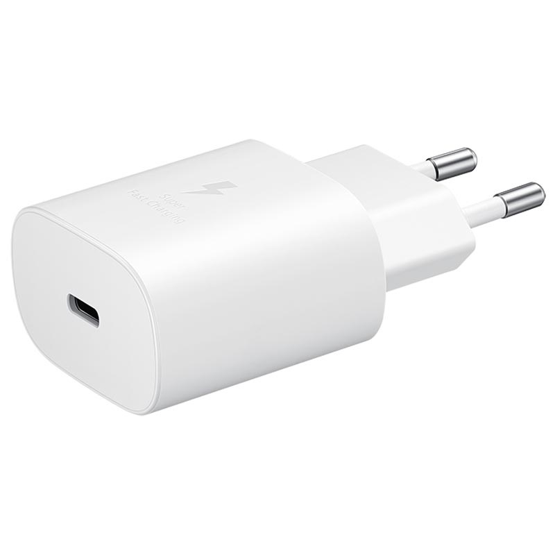 Caricabatteria USB-C Samsung EP-TA800NWEGEU 25W fast charge white