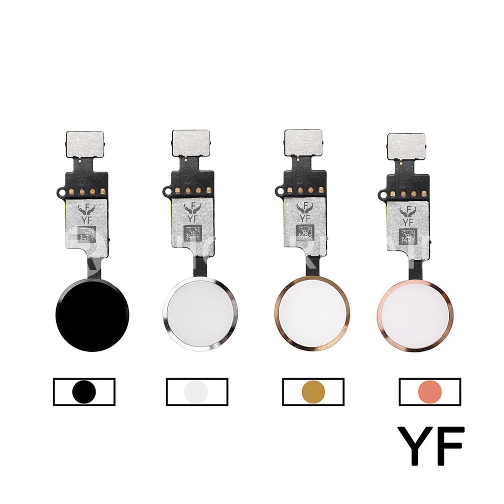 Flat tasto home YF per iPhone 7, iPhone 7 Plus, iPhone 8, iPhone 8 Plus silver