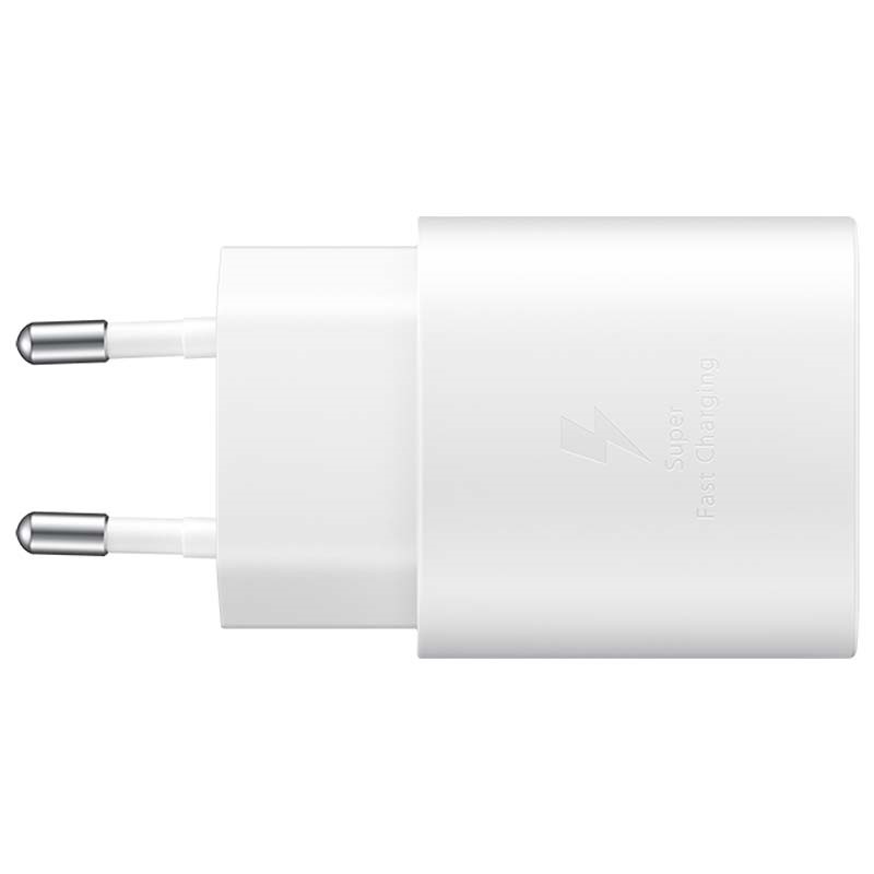 Caricabatteria USB-C Samsung EP-TA800NWEGEU 25W fast charge white