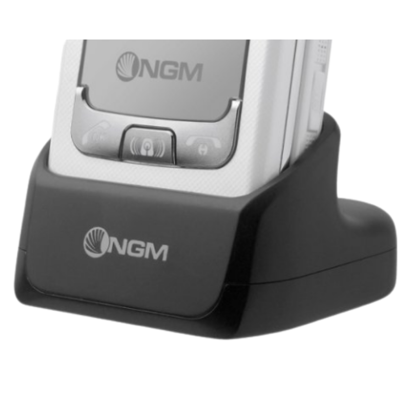 Caricabatteria USB per NGM Facile Sempre 2 con base, cavo, auricolari - bulk