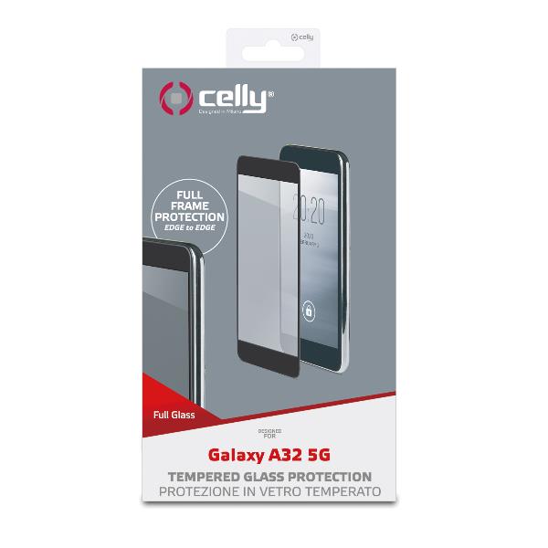 Pellicola vetro Celly Samsung A32 5G full glass black FULLGLASS946BK