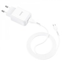 Caricabatteria USB Hoco 2.1A + cavo MicroUsb white N2.M