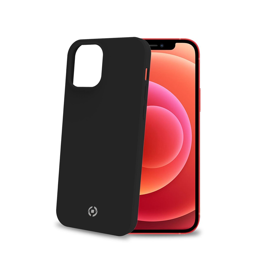 Custodia Celly iPhone 12 iPhone 12 Pro cover cromo black CROMO1004BK01