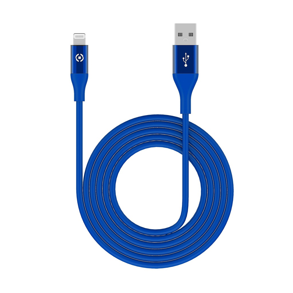 Cavo dati Lightning Celly 3mt blue USBLIGHTCOL3MBL