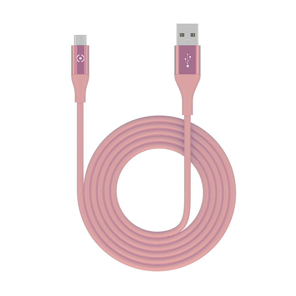 Cavo dati Lightning Celly USBLIGHTCOL3MPK 3mt pink