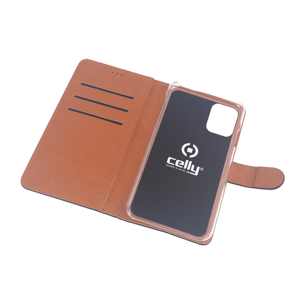 Custodia Celly iPhone 12 iPhone 12 Pro wallet case black WALLY1004