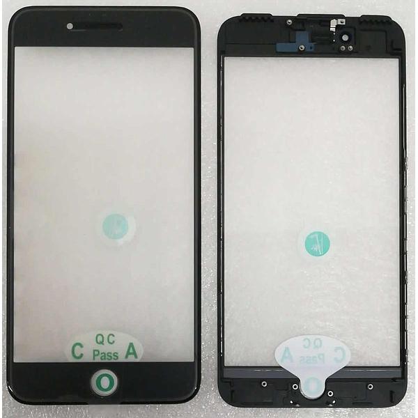 Vetro Lcd per iPhone 7 Plus black con frame e oca