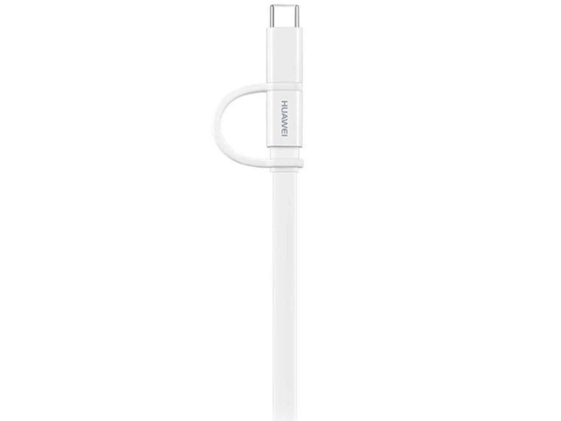 Cavo dati Huawei AP55s 2 in 1 MicroUsb + Type-C 1.5mt 04071417 white