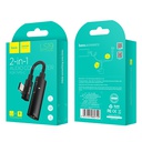 Adattatore Type-C a jack 3.5mm Hoco LS19 2in1 black