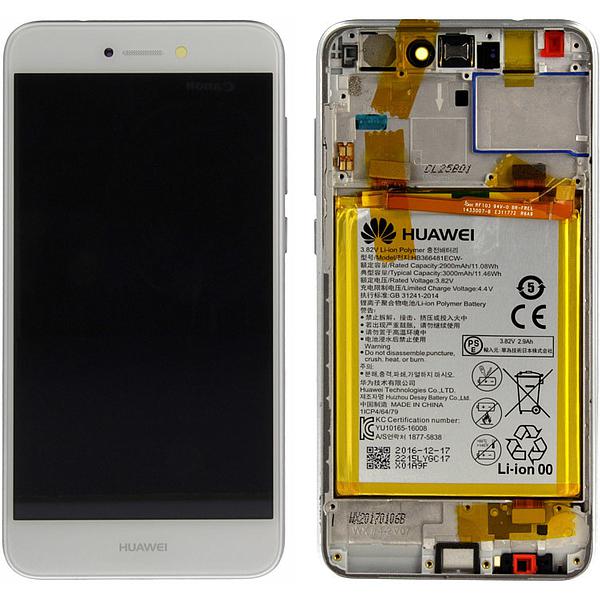 Display Lcd Huawei P8 Lite 2017 Honor 8 Lite white con batteria 02351DNG 02351VBS