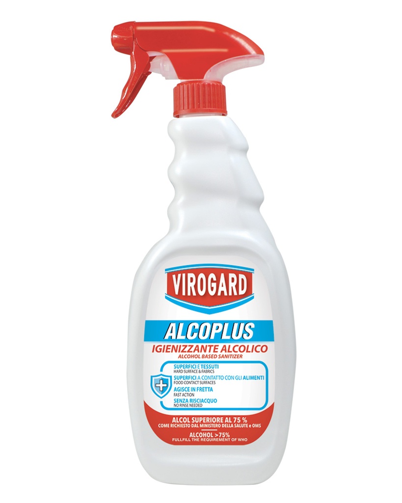 Virogard Alcoplus flacone a spruzzo da 750 ML  igienizzante