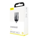 Caricabatteria auto USB Baseus 30W tiny star mini QC3.0 grey