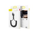 Cavo dati lightning Baseus fish eye spring 2A 1mt black