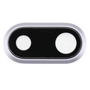 Vetrino fotocamera Apple iPhone 8 Plus silver con frame