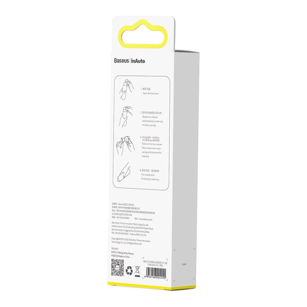 Filtri aggiuntivi per aspirapolvere Baseus A2 3pz. CRXCQA2-A01 black