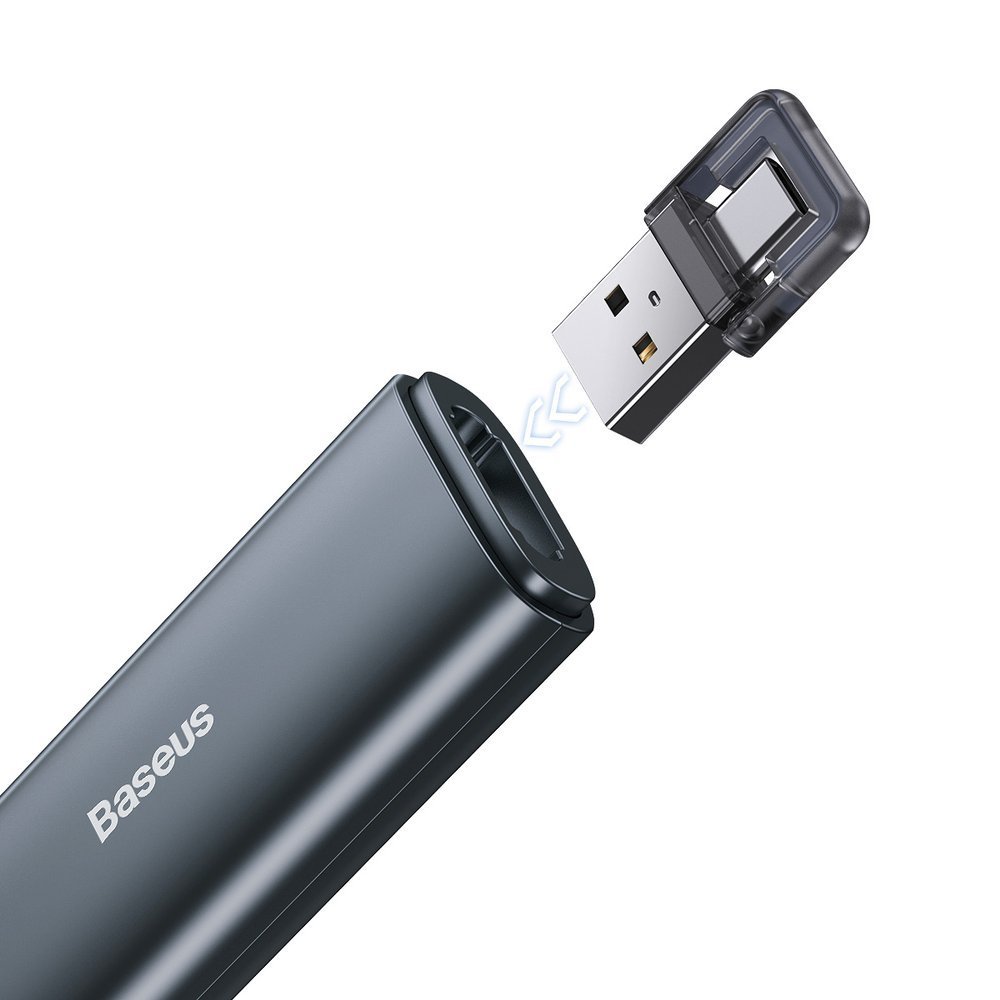 Telecomando a infrarossi per PC Baseus con puntatore laser ACFYB-B0G grey