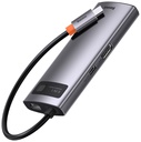 Hub USB-C Baseus 6 in 1 con 3 USB 3.0, 1 HDMI, 1 RJ45, 1 PD CAHUB-CW0G grey