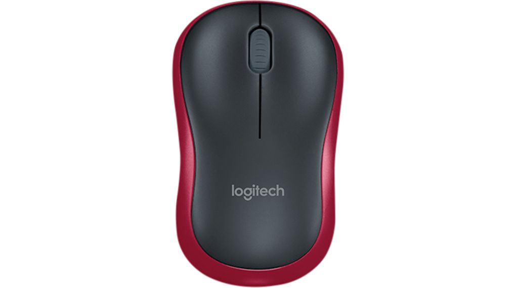 Mouse wireless Logitech M185 red 910-002240