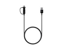Caricabatteria auto USB Samsung EP-L1100WBEGEU 15W 2 porte + cavo black