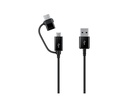 Caricabatteria auto USB Samsung EP-L1100WBEGEU 15W 2 porte + cavo black