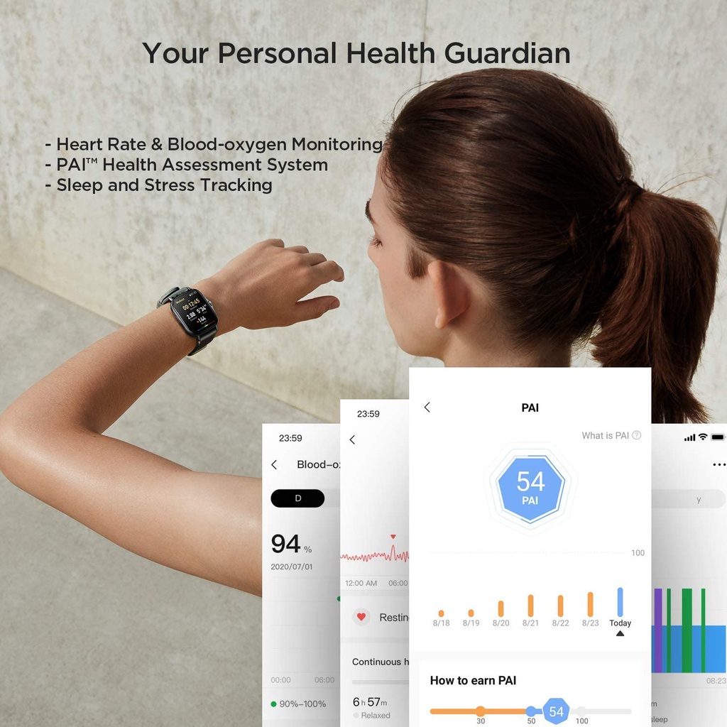 Amazfit GTS 2 smartwatch midnight black W19690VIN