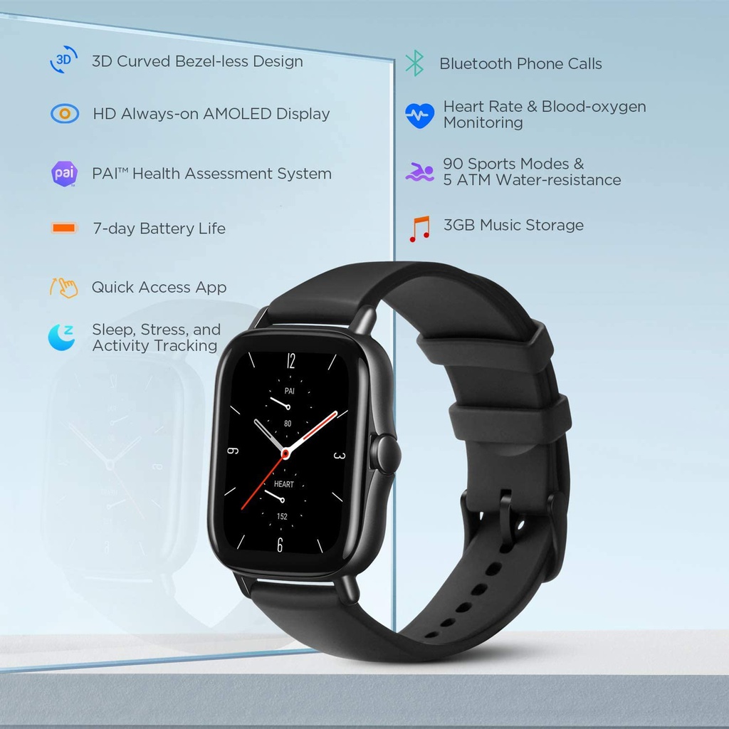 Amazfit GTS 2 smartwatch midnight black W19690VIN