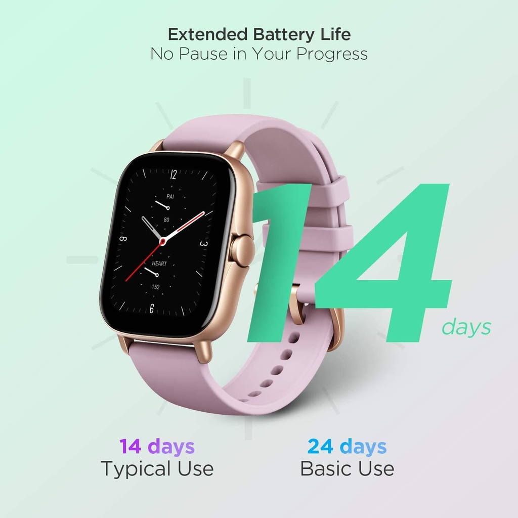Amazfit GTS 2e smartwatch lilac purple W2021OV3N