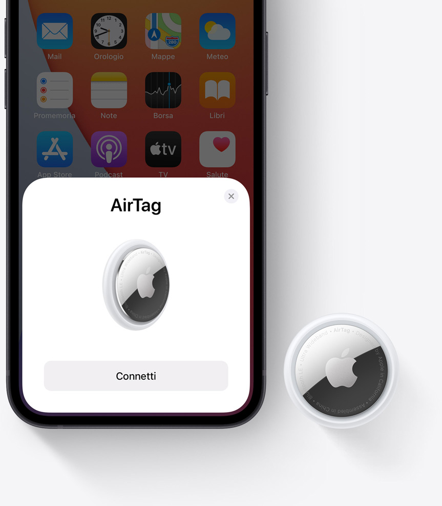 Apple AirTag MX542ZM/A tracker white 4x pz