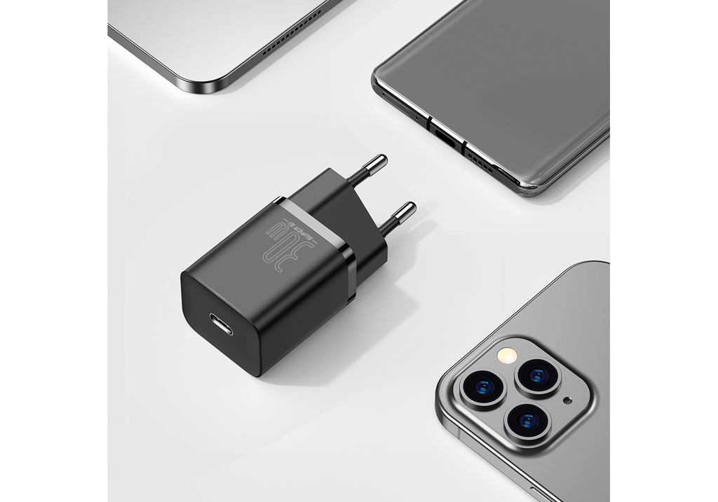 Caricabatteria USB-C Baseus 30W super-si QC CCSUP-J01 black