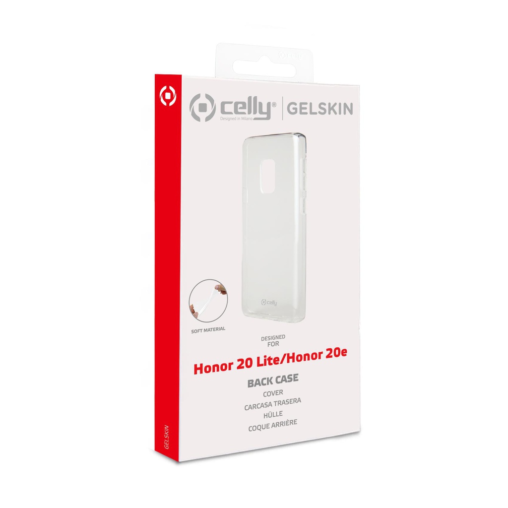 Custodia Celly Honor 20 Lite Honor 20e cover tpu trasparente GELSKIN860