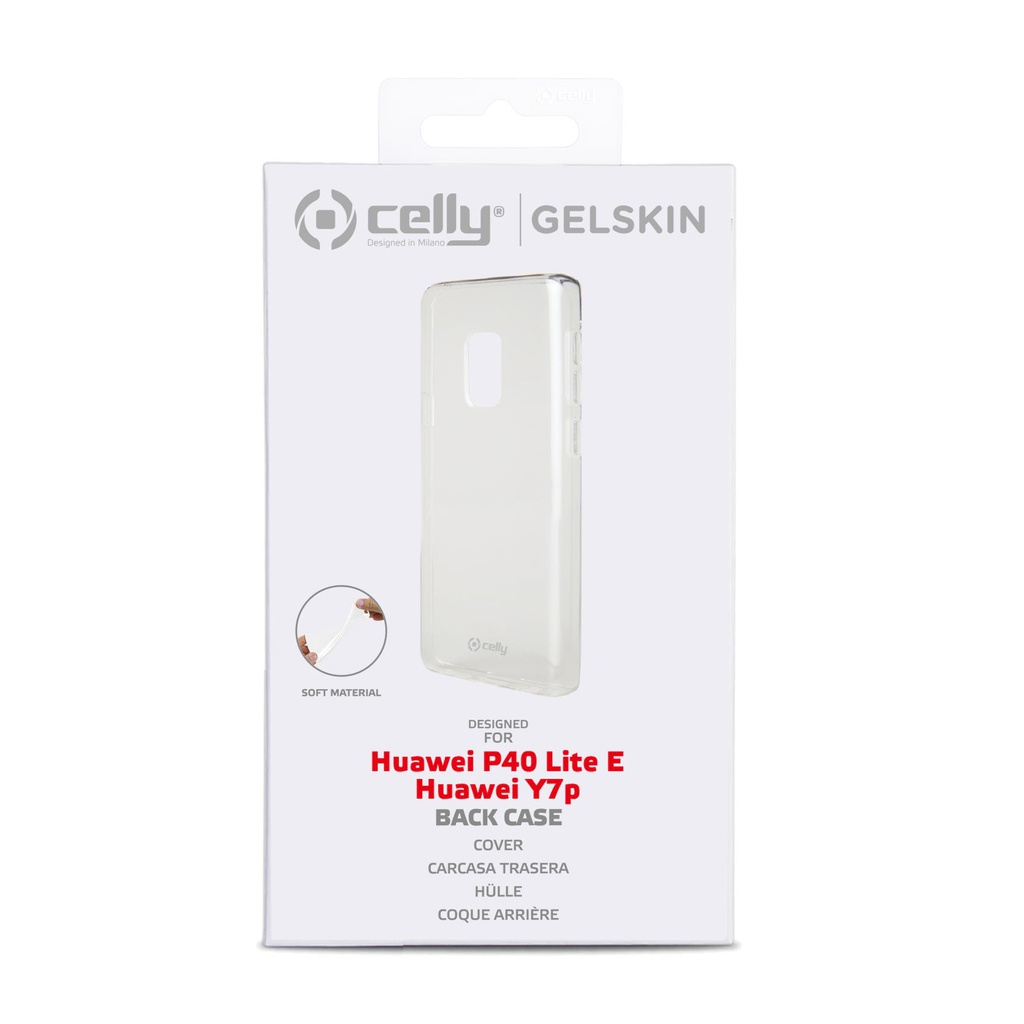 Custodia Celly Huawei  P40 Lite E Y7p cover tpu trasparente GELSKIN912
