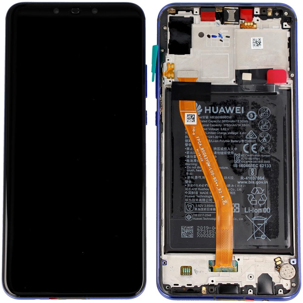 Display Lcd Huawei Nova 3 violet con batteria 02352BTW 02352DTK