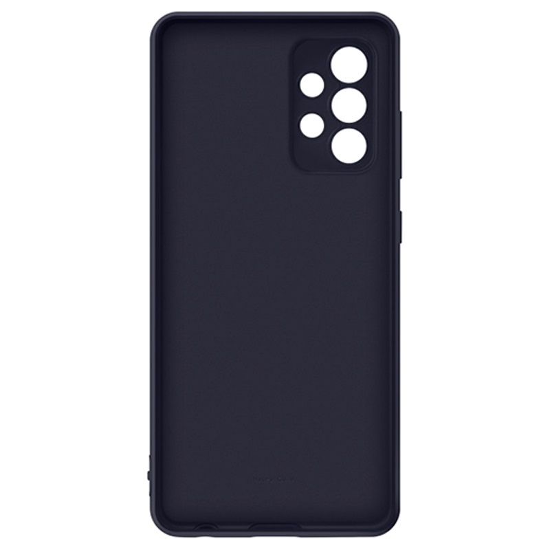 Custodia Samsung A52, A52 5G silicone cover silver black EF-PA525TBEGWW