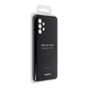Custodia Samsung A52, A52 5G silicone cover silver black EF-PA525TBEGWW