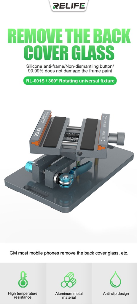 Supporto con base rotante multifunzionale Relife RL-601S