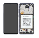 Display Lcd Samsung A52 SM-A525F A52 5G SM-A526B violet con batteria GH82-25229C GH82-25230C